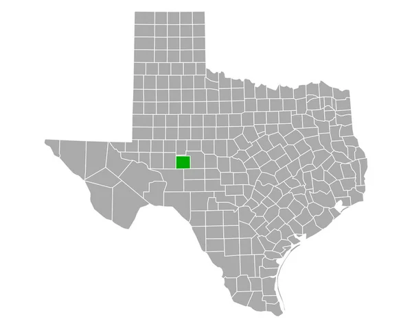 Karte Von Irion Texas — Stockvektor