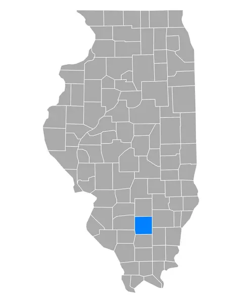 Mapa Jeffersona Illinois — Wektor stockowy