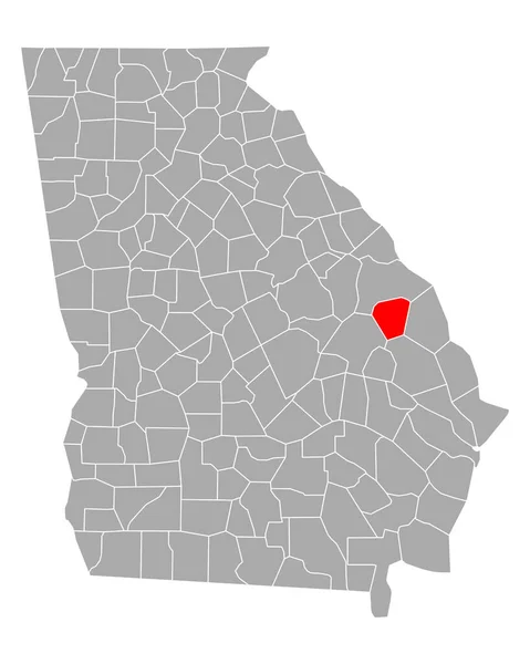 ジョージア州のジェンキンス地図 — ストックベクタ