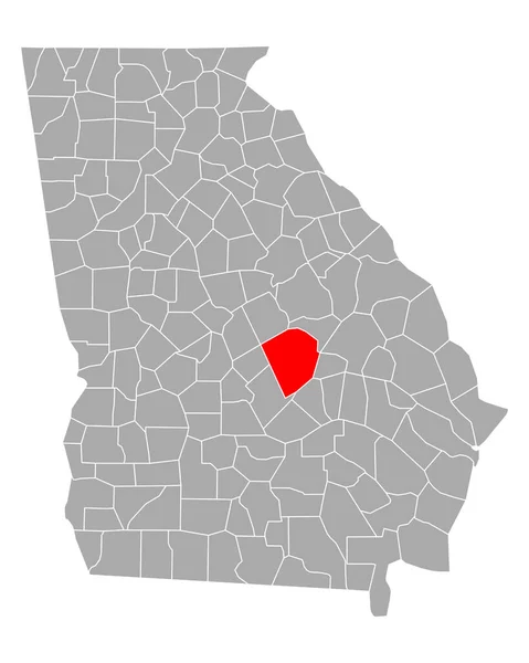 ジョージア州のローレンス地図 — ストックベクタ