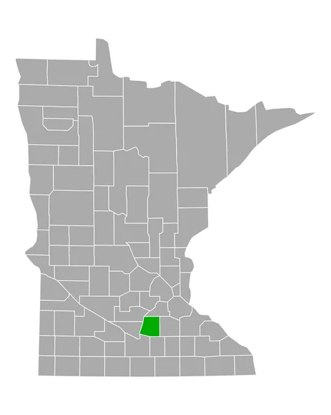 Mapa Sueur Minnesota — Wektor stockowy