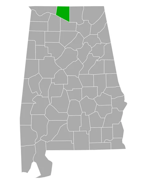 Mapa Caldeiras Alabama — Vetor de Stock