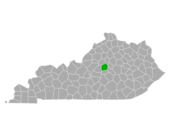 Mapa Merceru Kentucky — Stockový vektor