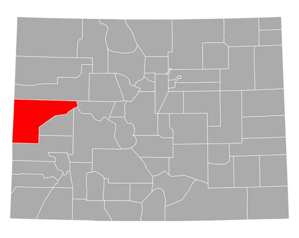 Mesa Térképe Colorado Helységben — Stock Vector