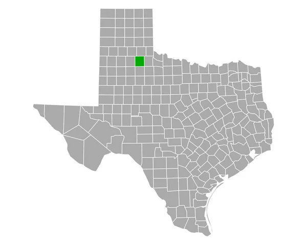 Map Motley Texas — Stock Vector