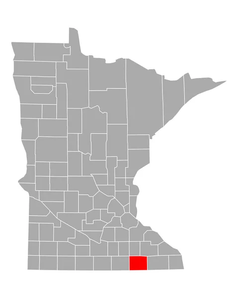 Mapa Cortador Minnesota — Vetor de Stock
