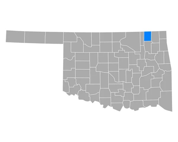 Mapa Nowaty Oklahomě — Stockový vektor