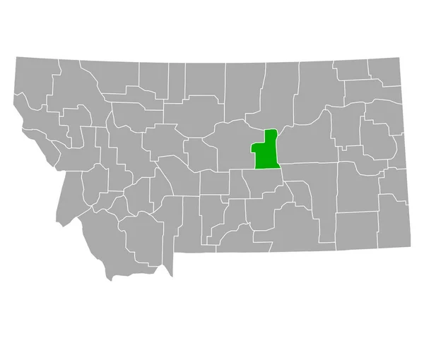 Karte Von Erdöl Montana — Stockvektor
