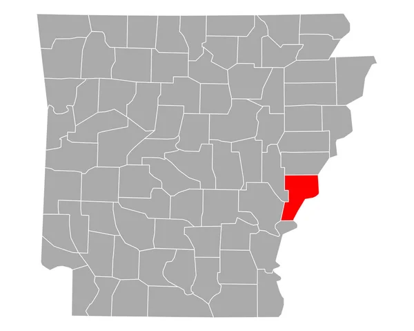 Mapa Filtros Industriais Arkansas —  Vetores de Stock