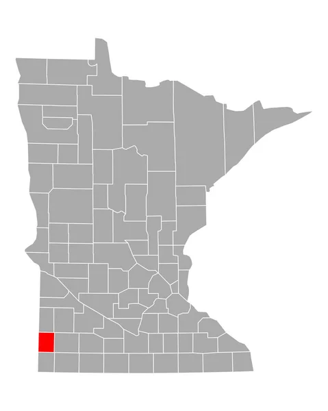Mappa Pipestone Minnesota — Vettoriale Stock