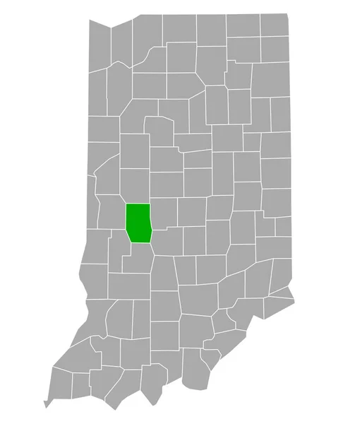 Carte Putnam Indiana — Image vectorielle