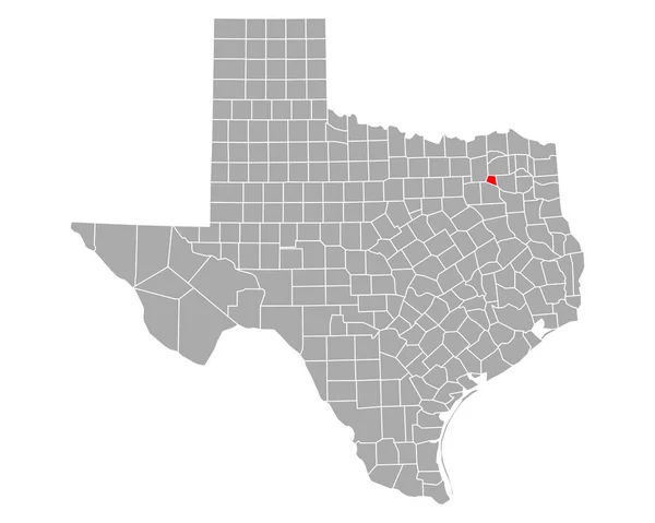 Karte Von Regen Texas — Stockvektor