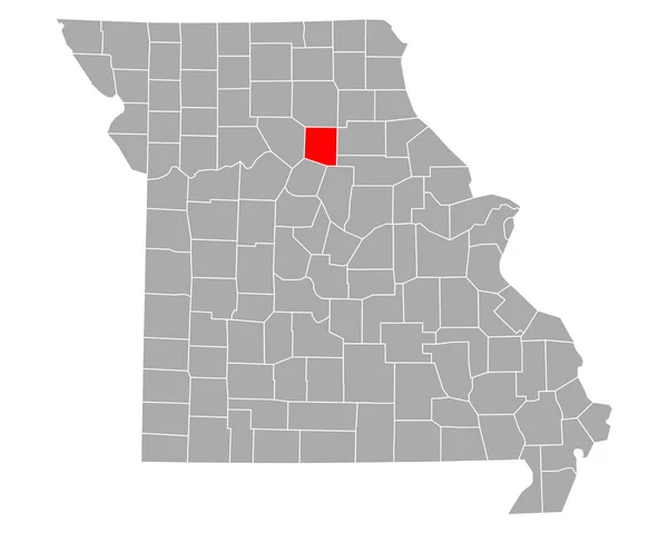 Carte Randolph Dans Missouri — Image vectorielle