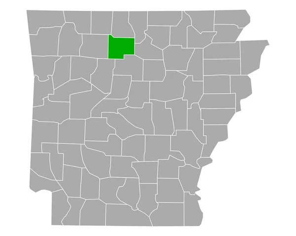 アーカンソー州の調査地図 — ストックベクタ