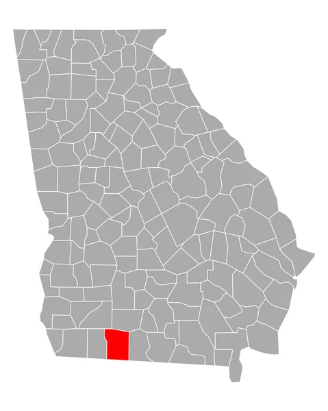 ジョージア州のトーマスの地図 — ストックベクタ