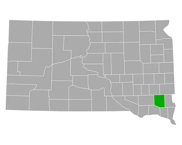 Mappa Turner South Dakota — Vettoriale Stock