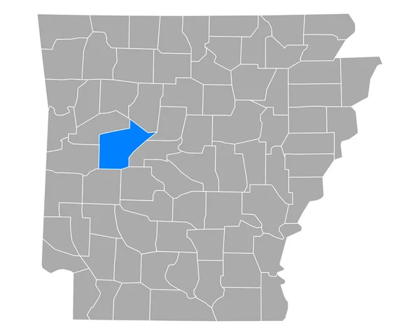 アーカンソー州の地図 — ストックベクタ