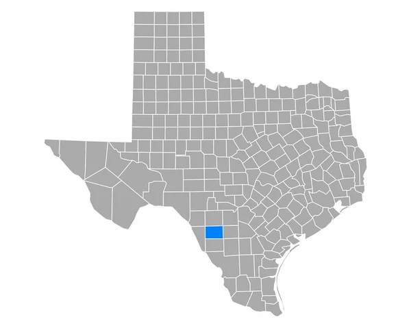Карта Завала Техасе — стоковый вектор