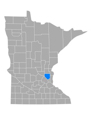 Minnesota 'daki Anoka Haritası