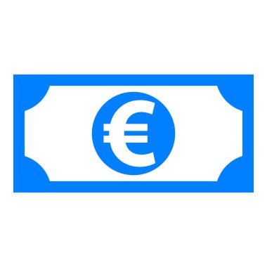 Avro ve banknot vektör illüstrasyonu olarak