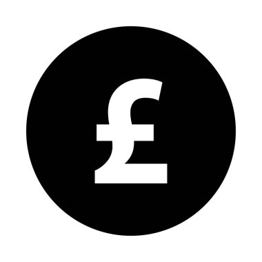 Vektör illüstrasyonu olarak sterlin ve daire