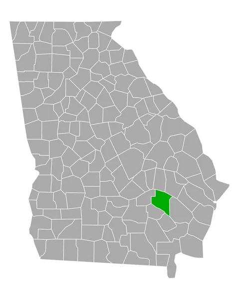 ジョージア州への適用の地図 — ストックベクタ