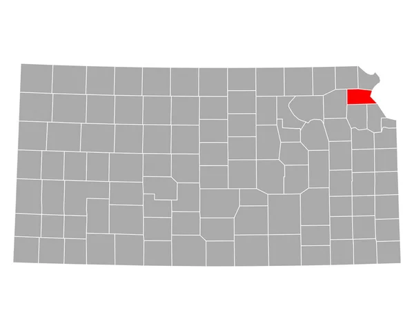 Mapa Atchisonu Kansasu — Stockový vektor