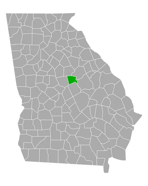 ジョージア州のボールドウィン地図 — ストックベクタ