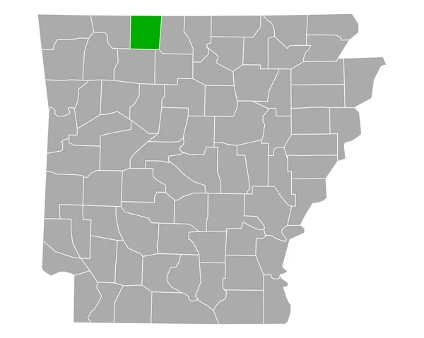 Mapa Boone Arkansas — Archivo Imágenes Vectoriales