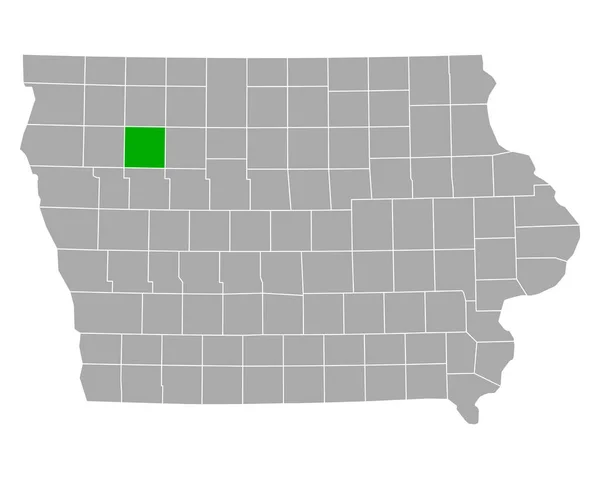 Kaart Van Buena Vista Iowa — Stockvector