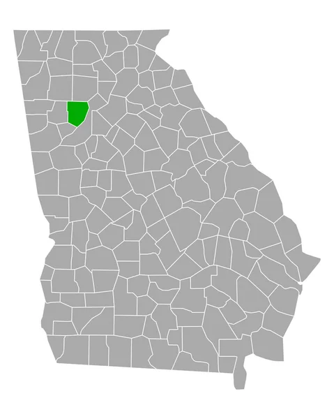 Mappa Cobb Georgia — Vettoriale Stock