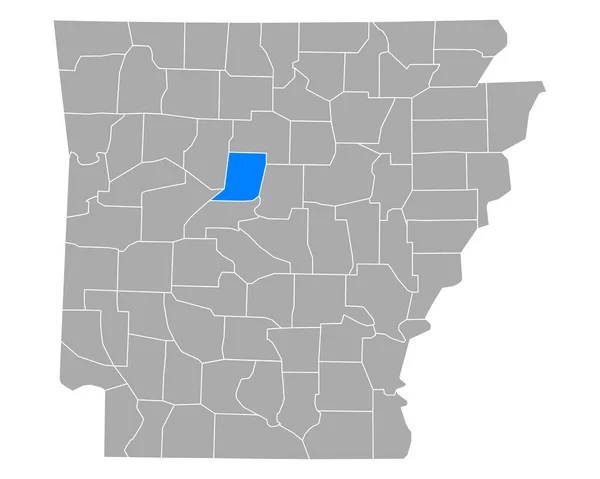 Mapa Conwaye Arkansasu — Stockový vektor