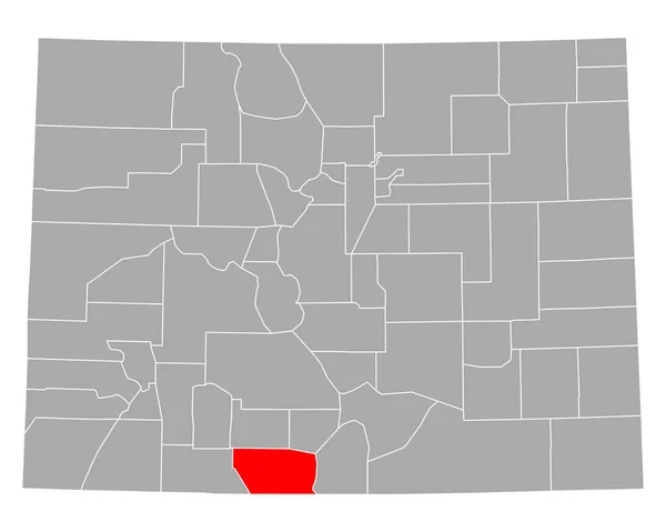 Mapa Conejos Colorado — Archivo Imágenes Vectoriales