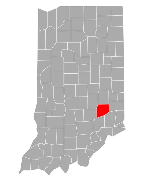 Mapa Decatur Indiana — Vector de stock
