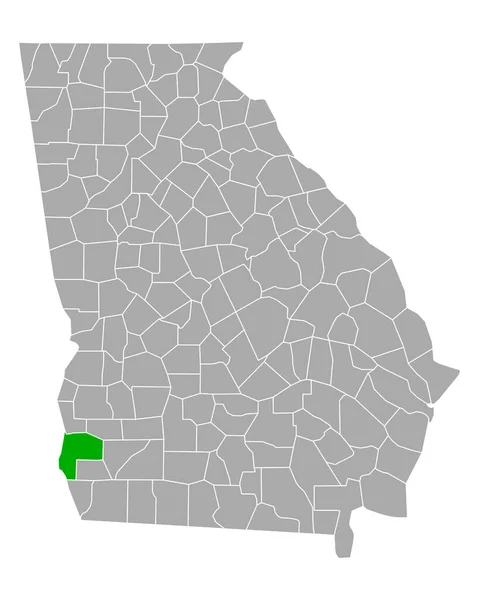 ジョージア州の初期の地図 — ストックベクタ