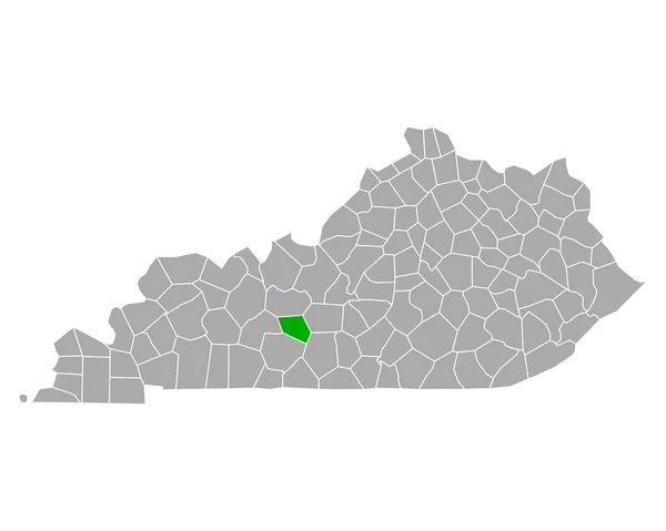 Kentucky Deki Edmonson Haritası — Stok Vektör