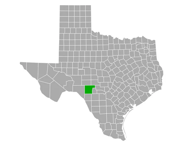 Karte Von Edwards Texas — Stockvektor