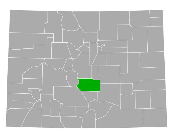 Térkép Fremont Colorado — Stock Vector