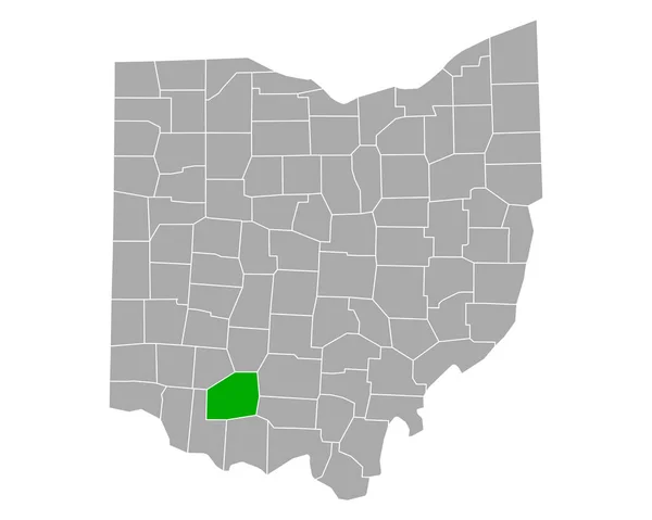Map Highland Ohio — Stock Vector