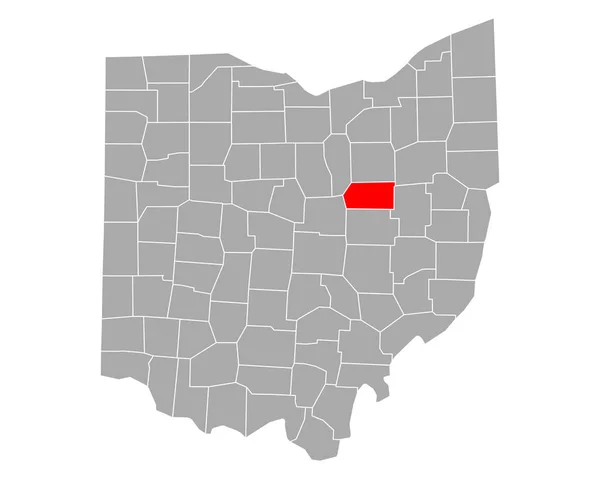 Mapa Holmesa Ohio — Wektor stockowy