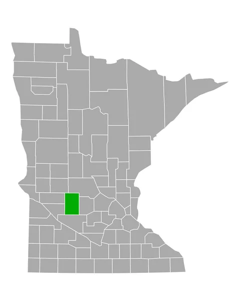 Mapa Kandiyohi Minnesota — Wektor stockowy