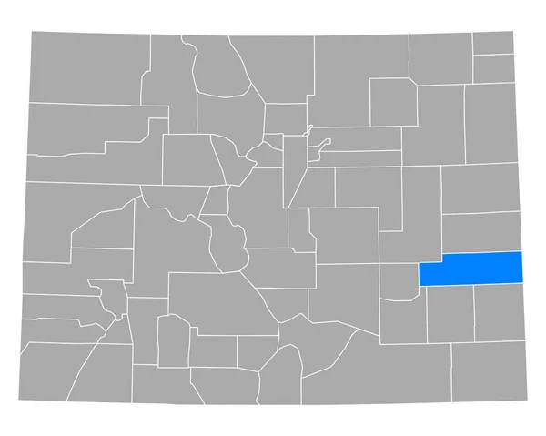 Plan Kiowa Colorado — Image vectorielle