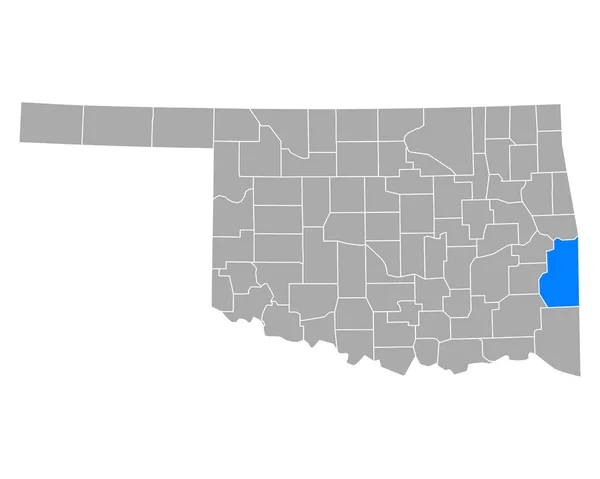 Map Flore Oklahoma — Stock Vector
