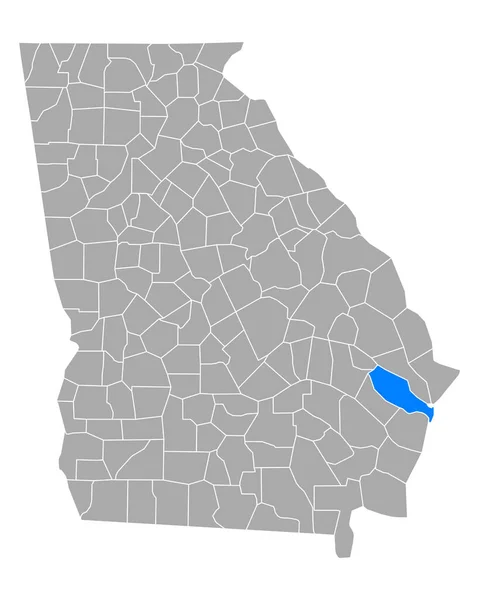 Mapa Liberdade Geórgia — Vetor de Stock