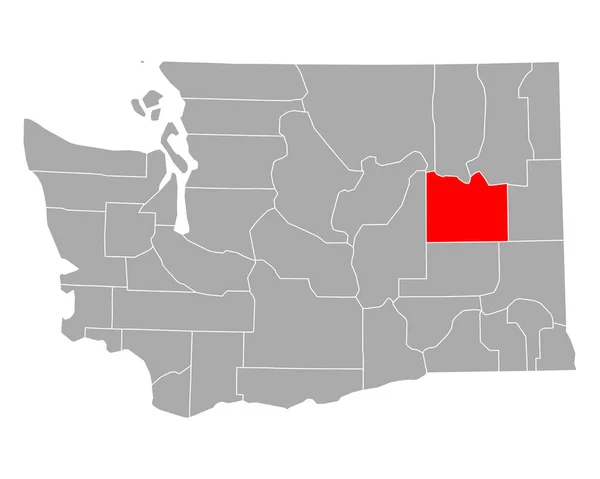 Mapa Empresas Construção Washington —  Vetores de Stock