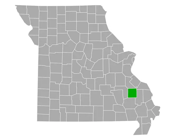 密苏里州麦迪逊地图 — 图库矢量图片