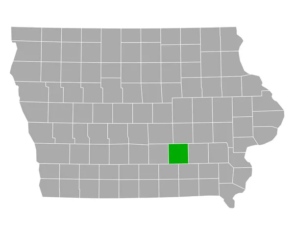 Mapa Cozinha Tailandesa Iowa —  Vetores de Stock