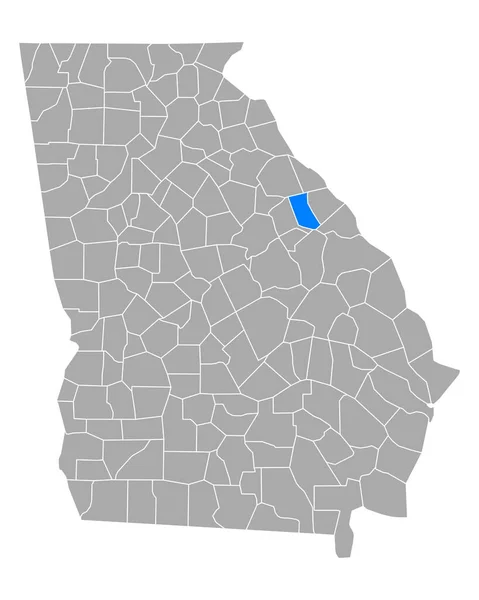 ジョージア州地図Mcduffie — ストックベクタ
