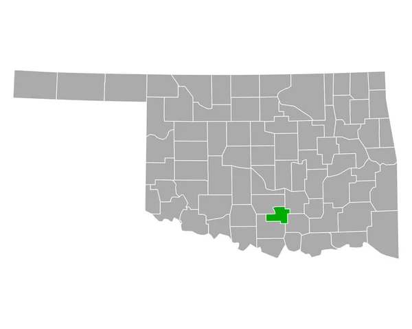 Kaart Van Murray Oklahoma — Stockvector