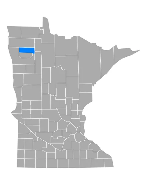 Mapa Penningtonu Minnesota — Wektor stockowy